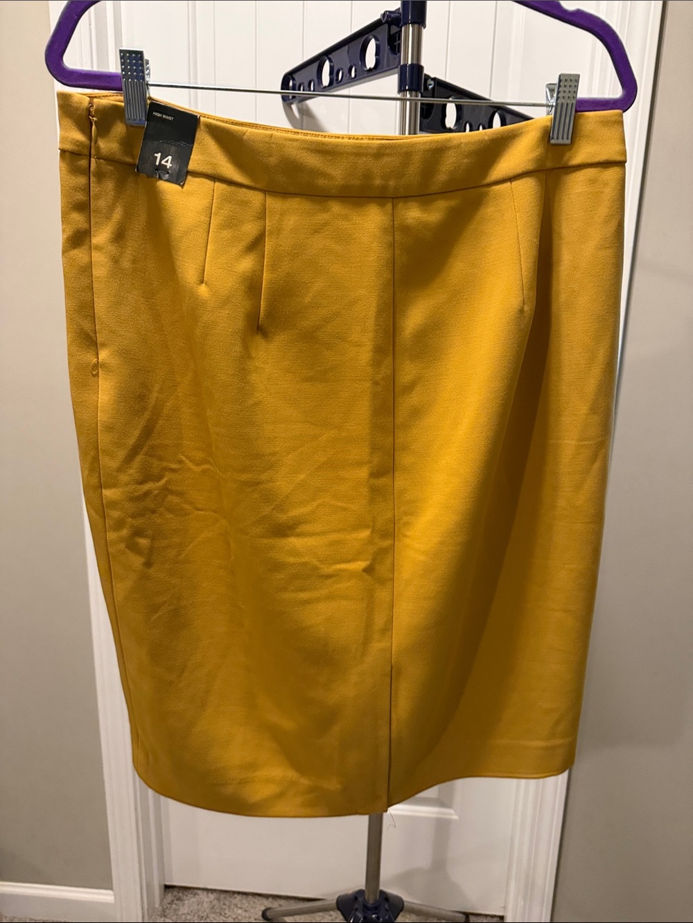 The Limited Mustard Yellow Pencil Skirt